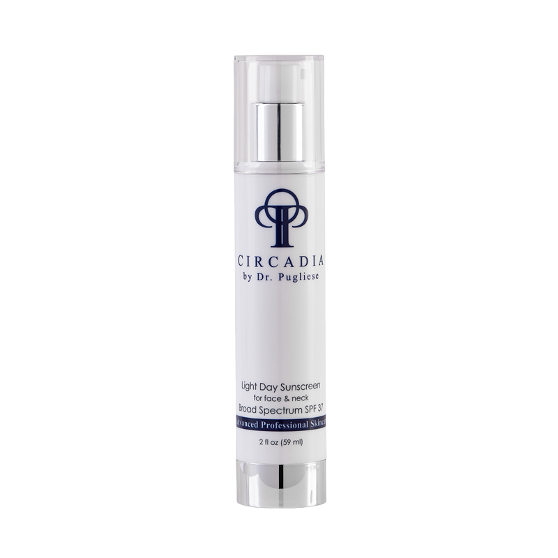 Circadia by Dr. Pugliese sunscreen bottle on a white background